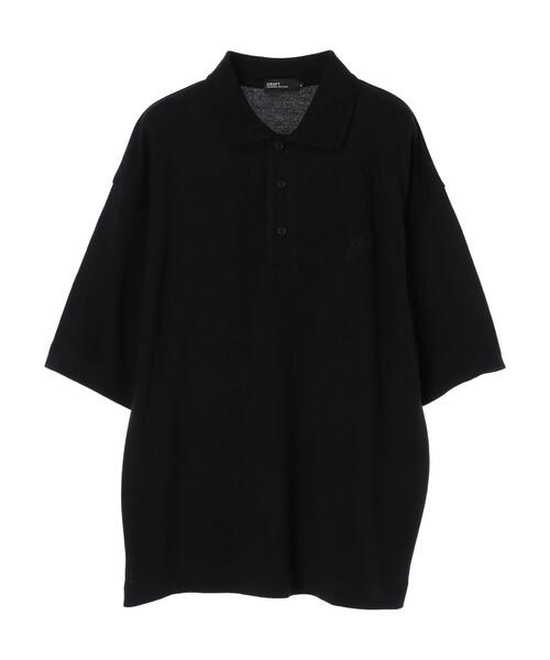 CRAFT STANDARD BOUTIQUE(クラフトスタンダードブティック)の「カノコBIGポロシャツ *(ポロシャツ・メンズ・ブラック/ベージュ/カーキ・LL/M/L)」の11枚目の写真