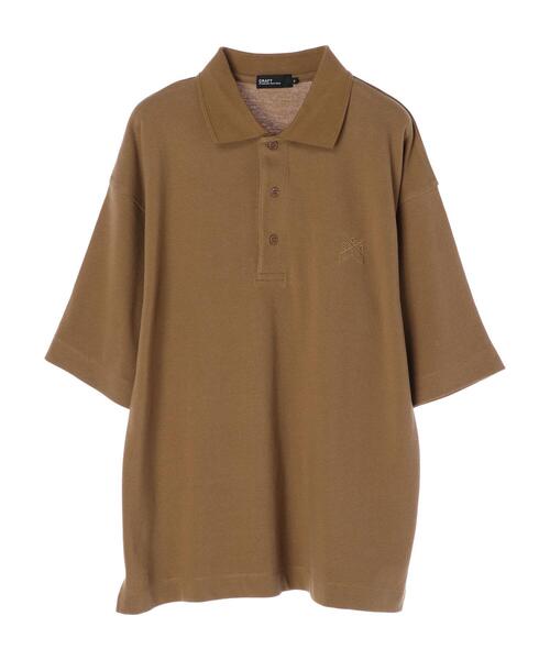 CRAFT STANDARD BOUTIQUE(クラフトスタンダードブティック)の「カノコBIGポロシャツ *(ポロシャツ・メンズ・ブラック/ベージュ/カーキ・LL/M/L)」の12枚目の写真