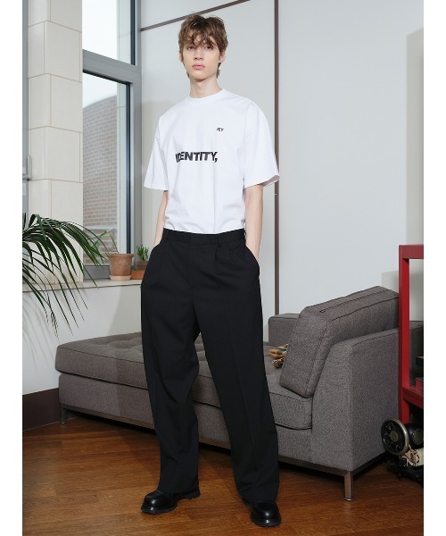 IEY(アイイーワイ)の「【IEY】TAILORED OVER PANTS IYPTBA004(スラックス・メンズ・ブラック/ダークベージュ・M/L)」の5枚目の写真