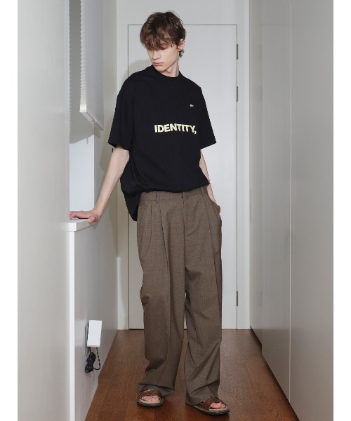 IEY(アイイーワイ)の「【IEY】TAILORED OVER PANTS IYPTBA004(スラックス・メンズ・ブラック/ダークベージュ・M/L)」の14枚目の写真
