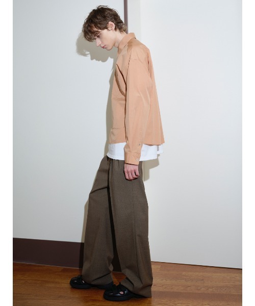 IEY(アイイーワイ)の「【IEY】TAILORED OVER PANTS IYPTBA004(スラックス・メンズ・ブラック/ダークベージュ・M/L)」の18枚目の写真