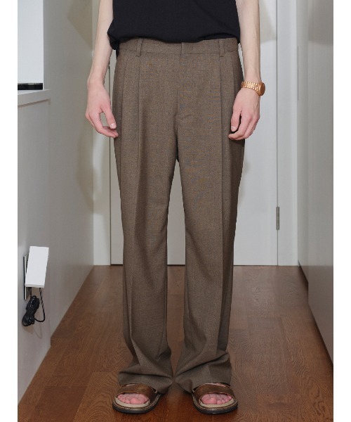 IEY(アイイーワイ)の「【IEY】TAILORED OVER PANTS IYPTBA004(スラックス・メンズ・ブラック/ダークベージュ・M/L)」の13枚目の写真