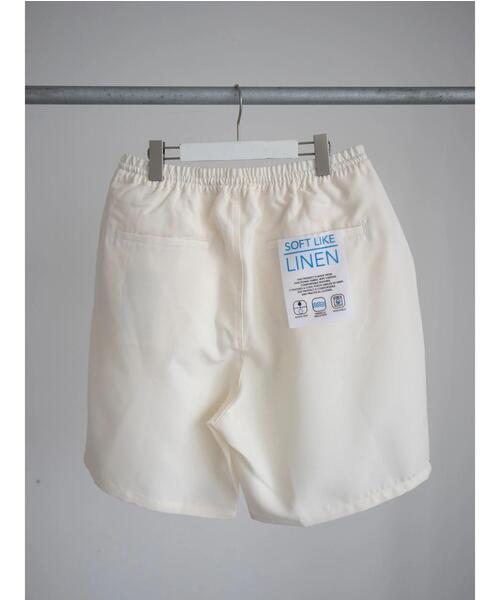 koe（コエ）の「ソフトライクリネンバルーンショーツ*（その他パンツ・メンズ・オリーブ/アイボリー/ブラック・M/L）」の8枚目の写真
