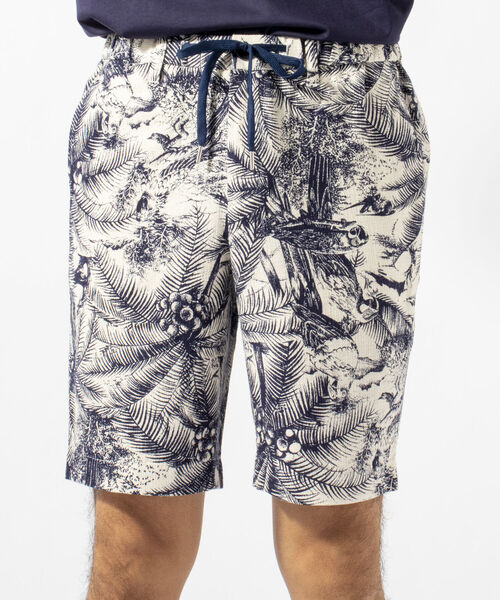 NOLLEY'S goodman（ノーリーズグッドマン）の「総柄 プリペラ イージーショーツ ボタニカル ショートパンツ（その他パンツ・メンズ・ホワイト系その他6/ブラック系その他5/ブルー系その他7・SMALL/MEDIUM/LARGE/X-LARGE）」の6枚目の写真