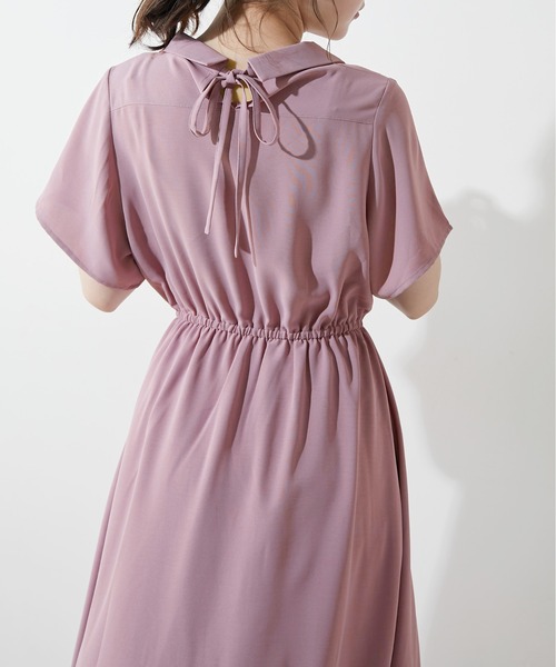 Web限定 Olive Des Olive オリーブデオリーブ のファッション Des ワンピース Backリボン開襟ワンピース ワンピース Olive