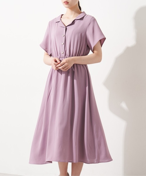 Web限定 Olive Des Olive オリーブデオリーブ のファッション Des ワンピース Backリボン開襟ワンピース ワンピース Olive