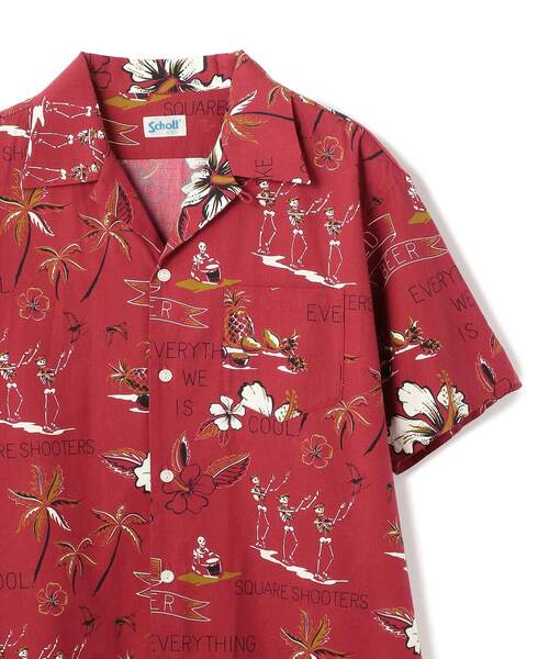Schott ハワイアンシャツ バラ柄 半袖 schott（ショット）の「Schott/ショット/半袖ハワイアンシャツ