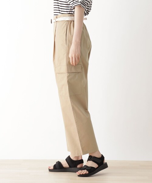 DRESKIP（ドレスキップ）の「◆のびるベルト付きカ－ゴパンツ（その他パンツ・レディース・ベージュ/ネイビー/カーキ・02/03/04）」の5枚目の写真