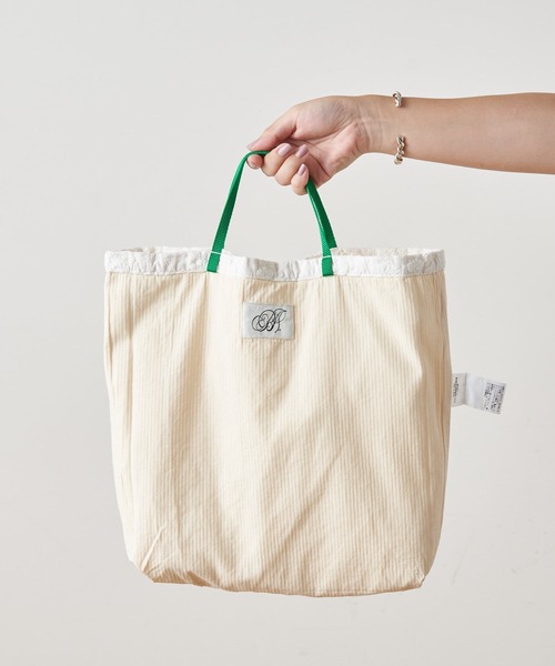 BEARDSLEY（ビアズリー）の「洗えるから白も気軽に使える　デニム刺繍バッグ（トートバッグ・レディース・インディゴブルー/ホワイト・FREE）」の14枚目の写真