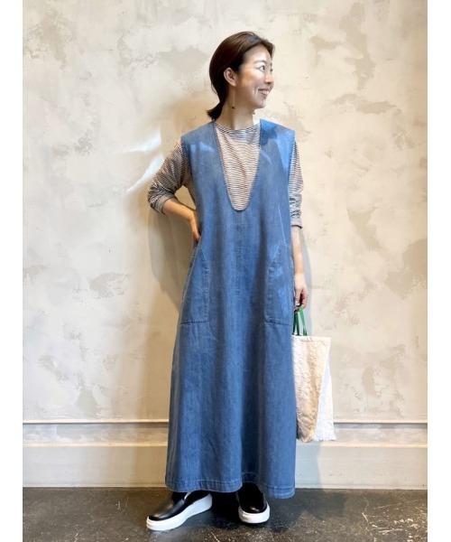 BEARDSLEY（ビアズリー）の「洗えるから白も気軽に使える　デニム刺繍バッグ（トートバッグ・レディース・インディゴブルー/ホワイト・FREE）」の18枚目の写真