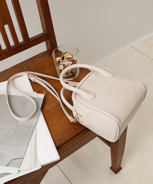 COLONY 2139（コロニートゥーワンスリーナイン）の「スクエアミニボストンバッグ/ショルダーバッグ（ボストンバッグ・レディース・ブラック/アイボリー/レオパード/ゼブラ・FREE）」の13枚目の写真