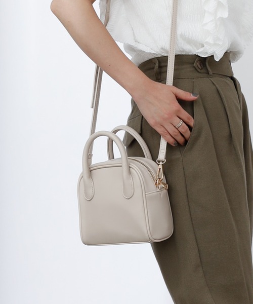 COLONY 2139（コロニートゥーワンスリーナイン）の「スクエアミニボストンバッグ/ショルダーバッグ（ボストンバッグ・レディース・ブラック/アイボリー/レオパード/ゼブラ・FREE）」の21枚目の写真