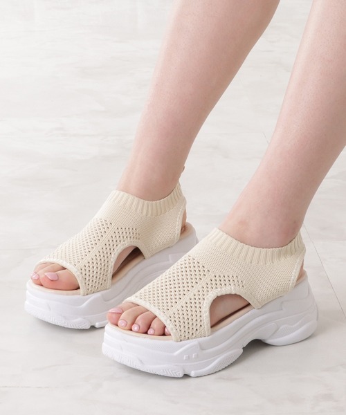 セール】メッシュ厚底スポーツサンダル（サンダル）｜Lace