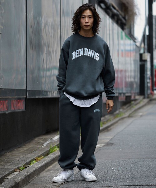 FREAK'S STORE（フリークスストア）の「WEB限定 BEN DAVIS×FREAK'S STORE/ベンデイビス 別注 カレッジデザイン スウェットパンツ/セットアップ対応（スウェットパンツ・メンズ・ブラック/ライトグレー/ネイビー/グリーン・MEDIUM/LARGE/X-LARGE/SMALL）」の15枚目の写真