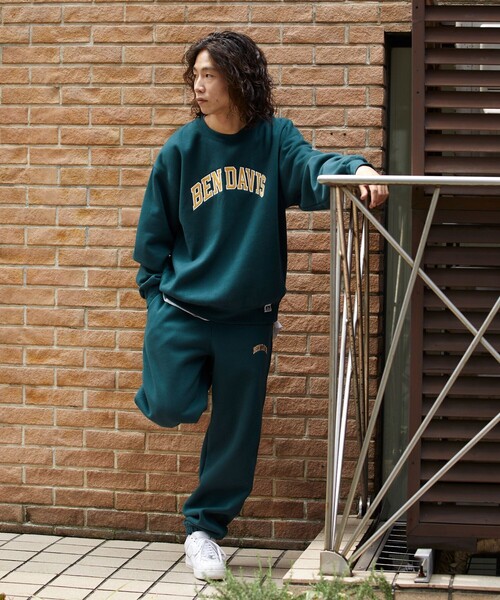FREAK'S STORE（フリークスストア）の「WEB限定 BEN DAVIS×FREAK'S STORE/ベンデイビス 別注 カレッジデザイン スウェットパンツ/セットアップ対応（スウェットパンツ・メンズ・ブラック/ライトグレー/ネイビー/グリーン・MEDIUM/LARGE/X-LARGE/SMALL）」の20枚目の写真