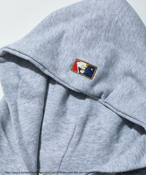 Munsingwear Grand-Slam(マンシングウェア グランドスラム)の「MLB×Munsingwear コラボレーションパーカー(パーカー・メンズ・ネイビー/ホワイト/グレー・S/L/XL/M)」の7枚目の写真