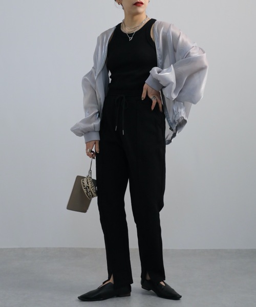 ap retro（アプレトロ）の「シャイニーシアーブルゾン（ブルゾン・レディース・ブラック/グレー/アイボリー/ネイビー・FREE）」の18枚目の写真