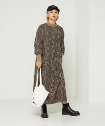 THOUSAND MILE ゼブラ柄 ロングワンピース ポーチ付き FREAK'S STORE（フリークスストア）の「THOUSAND MILE × FREAK'S