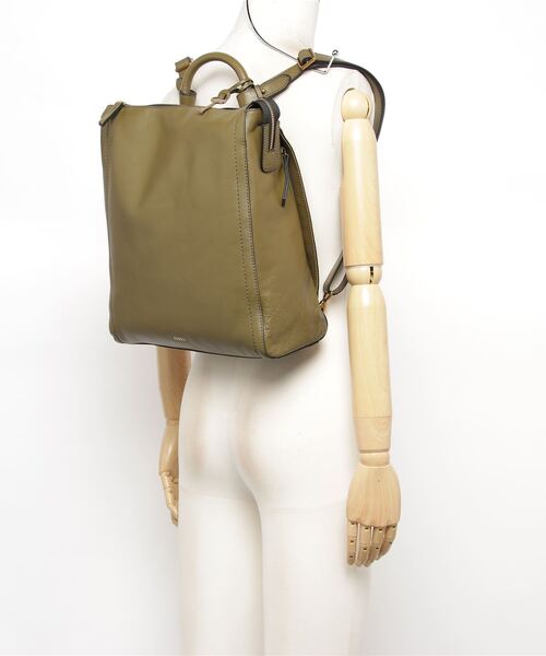 FOSSIL(フォッシル)の「PARKER BACKPACK ZB1515376(バックパック/リュック・レディース・グリーン・FREE)」の9枚目の写真