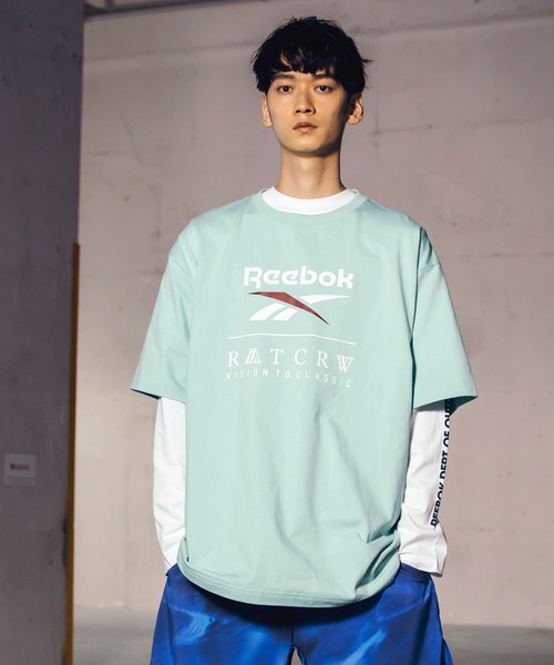 Reebok(リーボック)の「ロマンティッククラウン ショートスリーブ Tシャツ / Romantic Crown Short Sleeve T-Shirt(Tシャツ/カットソー・メンズ・ホワイト/ネイビー/ミント・LARGE/X-LARGE/XX-LARGE/MEDIUM/SMALL/X-SMALL/XXX-LARGE)」の3枚目の写真