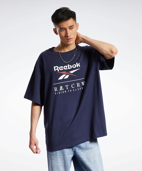 Reebok(リーボック)の「ロマンティッククラウン ショートスリーブ Tシャツ / Romantic Crown Short Sleeve T-Shirt(Tシャツ/カットソー・メンズ・ホワイト/ネイビー/ミント・LARGE/X-LARGE/XX-LARGE/MEDIUM/SMALL/X-SMALL/XXX-LARGE)」の16枚目の写真