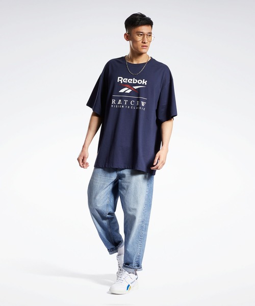 Reebok(リーボック)の「ロマンティッククラウン ショートスリーブ Tシャツ / Romantic Crown Short Sleeve T-Shirt(Tシャツ/カットソー・メンズ・ホワイト/ネイビー/ミント・LARGE/X-LARGE/XX-LARGE/MEDIUM/SMALL/X-SMALL/XXX-LARGE)」の18枚目の写真