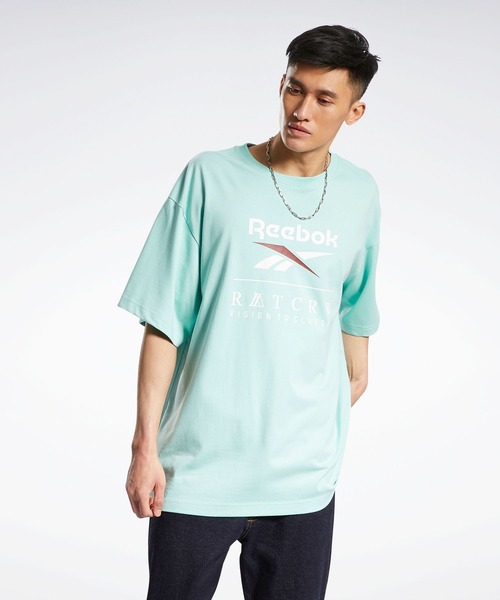 Reebok(リーボック)の「ロマンティッククラウン ショートスリーブ Tシャツ / Romantic Crown Short Sleeve T-Shirt(Tシャツ/カットソー・メンズ・ホワイト/ネイビー/ミント・LARGE/X-LARGE/XX-LARGE/MEDIUM/SMALL/X-SMALL/XXX-LARGE)」の6枚目の写真