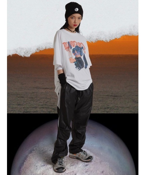 SUNDAYOFFCLUB（サンデイオフクラブ）の「【SUNDAY OFF CLUB】Bloodthirster T-Shirt（Tシャツ/カットソー・メンズ・ホワイト/ブラック・M/L）」の10枚目の写真