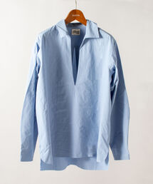 GLOSTER | オーガニックコットン スキッパーシャツ(シャツ/ブラウス)