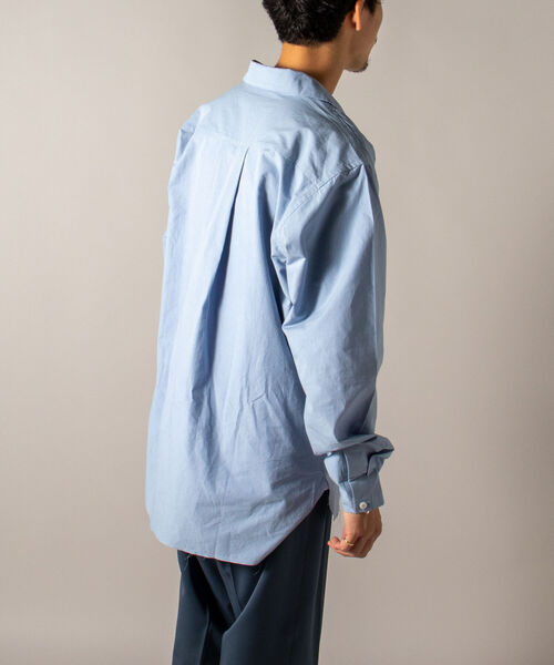 GLOSTER（グロスター）の「【GLOSTER/グロスター】オーガニックコットン スキッパーシャツ（シャツ/ブラウス・メンズ・ホワイト/ブラック/サックスブルー・MEDIUM/LARGE）」の20枚目の写真