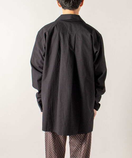 GLOSTER（グロスター）の「【GLOSTER/グロスター】オーガニックコットン スキッパーシャツ（シャツ/ブラウス・メンズ・ホワイト/ブラック/サックスブルー・MEDIUM/LARGE）」の12枚目の写真