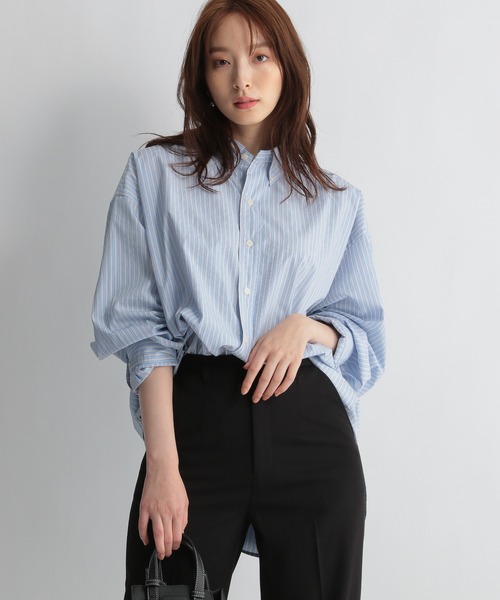 Andemiu（アンデミュウ）の「アソートシャツ229581（シャツ/ブラウス・レディース・ブルー/ホワイト/ベージュ・FREE）」の11枚目の写真