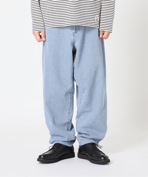 417 EDIFICE（フォーワンセブンエディフィス）の「◆ワイドテーパード バルーンデニムパンツ（デニムパンツ・メンズ・ブラック/ナチュラル/ネイビー/サックスブルー・SMALL/MEDIUM/LARGE）」の13枚目の写真