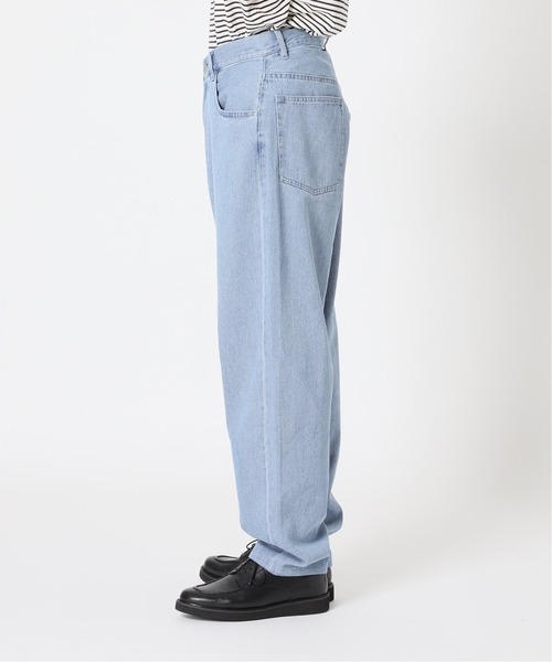 417 EDIFICE（フォーワンセブンエディフィス）の「◆ワイドテーパード バルーンデニムパンツ（デニムパンツ・メンズ・ブラック/ナチュラル/ネイビー/サックスブルー・SMALL/MEDIUM/LARGE）」の17枚目の写真