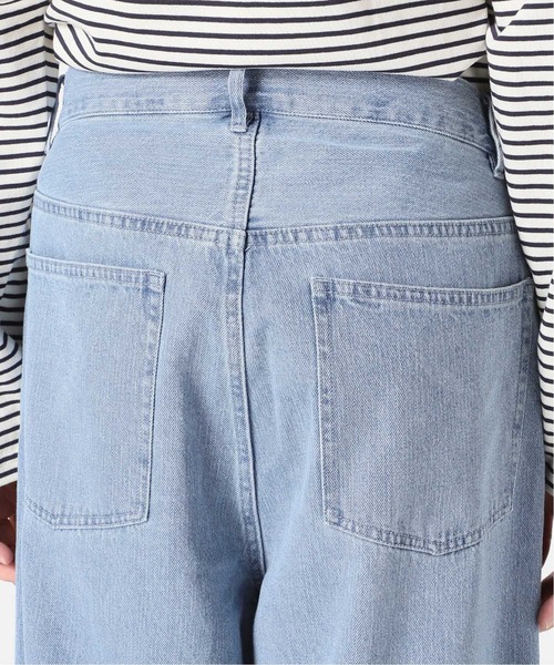 417 EDIFICE（フォーワンセブンエディフィス）の「◆ワイドテーパード バルーンデニムパンツ（デニムパンツ・メンズ・ブラック/ナチュラル/ネイビー/サックスブルー・SMALL/MEDIUM/LARGE）」の21枚目の写真