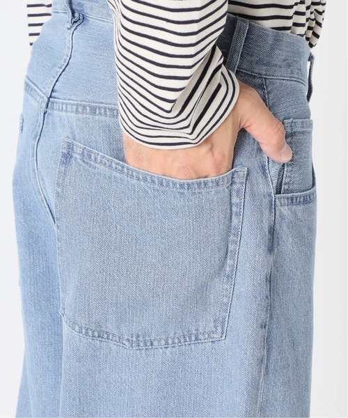 417 EDIFICE（フォーワンセブンエディフィス）の「◆ワイドテーパード バルーンデニムパンツ（デニムパンツ・メンズ・ブラック/ナチュラル/ネイビー/サックスブルー・SMALL/MEDIUM/LARGE）」の7枚目の写真