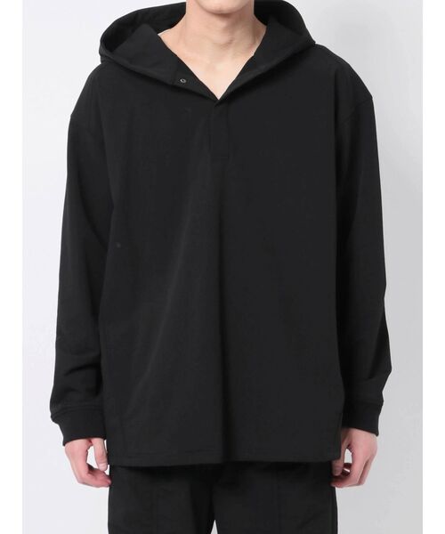 COTORICA（コトリカ）の「エルボーパッチナイロンパーカー（Tシャツ/カットソー・メンズ・オリーブ/ブラック・MEDIUM/LARGE）」の4枚目の写真