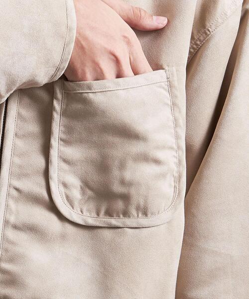 MONKEY TIME（モンキータイム）の「＜monkey time＞ FAUX SD C/LS ZP/SHT/アウター/ジャケット（カバーオール・メンズ・ブラック/ベージュ・S/M/L/XL）」の12枚目の写真