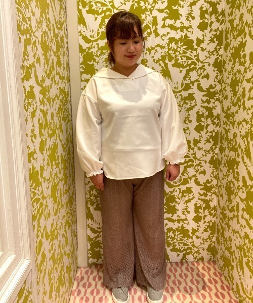 SLURR（スラ―）の「【大きいサイズ】レースパンツ（その他パンツ・レディース・ライトベージュ/モカ・L）」の3枚目の写真