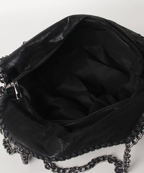 MAISON BREEZE(メゾンブリーズ)の「【MAISON BREEZE】2WAY チェーンレザータッチショルダーバッグ トートバッグ KNF(ショルダーバッグ・レディース・ブラック・FREE)」の4枚目の写真