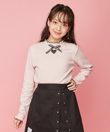 JENNI love | ハートあきロゴリボンテレコトップス(Tシャツ/カットソー)