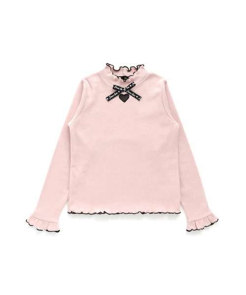 JENNI love（ジェニィラブ）の「ハートあきロゴリボンテレコトップス（Tシャツ/カットソー・キッズ・ブラック/サックスブルー/ピンク・130cm/140cm/150cm/160cm）」の12枚目の写真