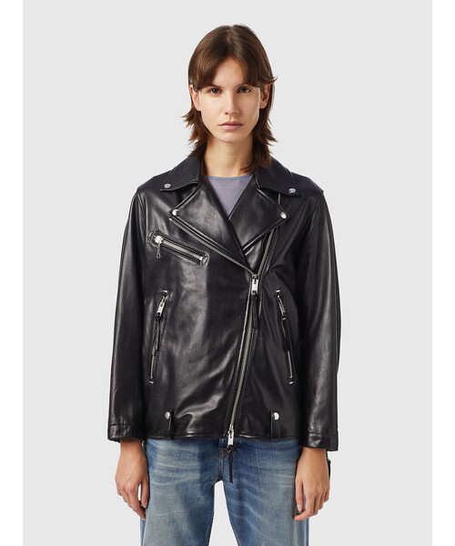 DIESEL（ディーゼル）の「レディース ライダース レザー ルーズ