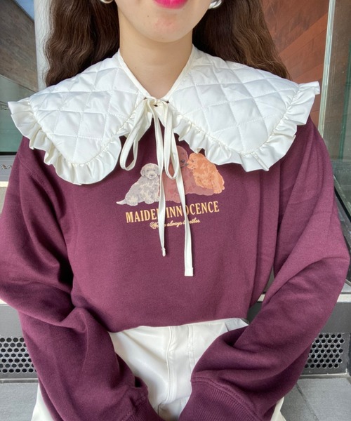 WEGO（ウィゴー）の「WEGO/キルティング付け襟（付け襟・レディース・ブラック/オフホワイト・FREE）」の10枚目の写真