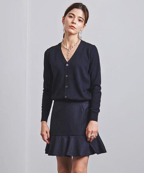 SLOANE（スローン）の「＜SLOANE（スローン）＞14G Vネック カーディガン（カーディガン/ボレロ・レディース・ネイビー/グレー/レッド・1）」の6枚目の写真