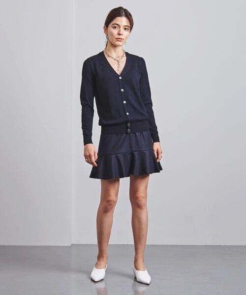 SLOANE（スローン）の「＜SLOANE（スローン）＞14G Vネック カーディガン（カーディガン/ボレロ・レディース・ネイビー/グレー/レッド・1）」の13枚目の写真