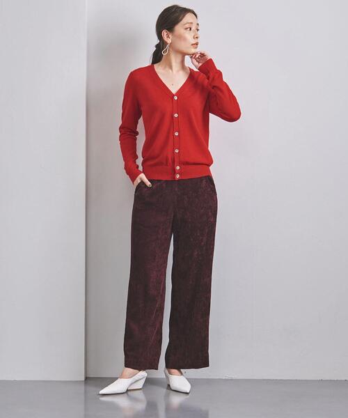 SLOANE（スローン）の「＜SLOANE（スローン）＞14G Vネック カーディガン（カーディガン/ボレロ・レディース・ネイビー/グレー/レッド・1）」の11枚目の写真