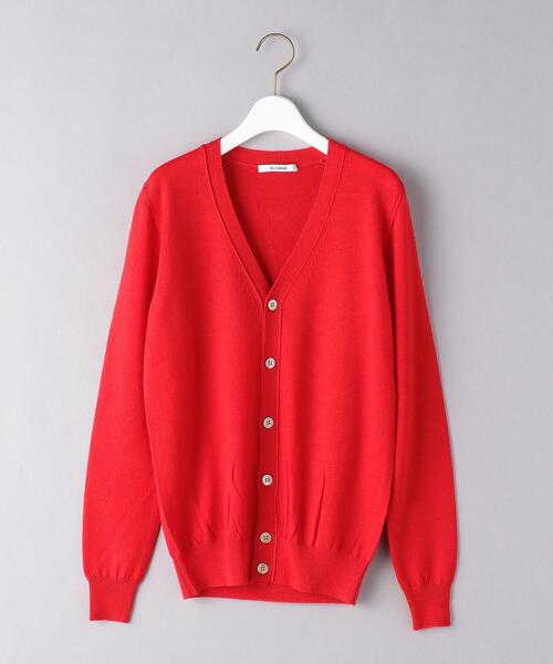 SLOANE（スローン）の「＜SLOANE（スローン）＞14G Vネック カーディガン（カーディガン/ボレロ・レディース・ネイビー/グレー/レッド・1）」の21枚目の写真