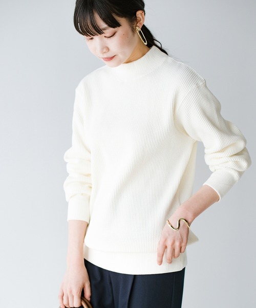 一枚でも重ね着にも活躍 By こなれ見えするスーパーヘビーワッフルトップス トップス Healthknit ヘルスニット のファッション By Healthknit ヘルスニット のtシャツ カットソー 一枚でも重ね着にも活躍 Healthknit Tシャツ カットソー