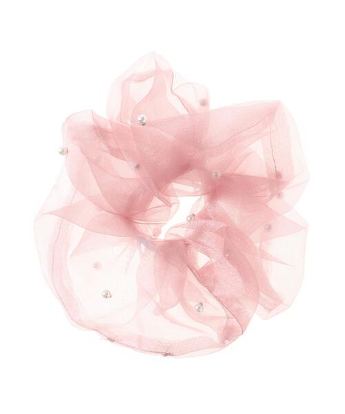 INGNI（イング）の「オーガンジーシュシュ（シュシュ・レディース・ブラック/グレー/ピンク/アイボリー・ONE SIZE）」の5枚目の写真